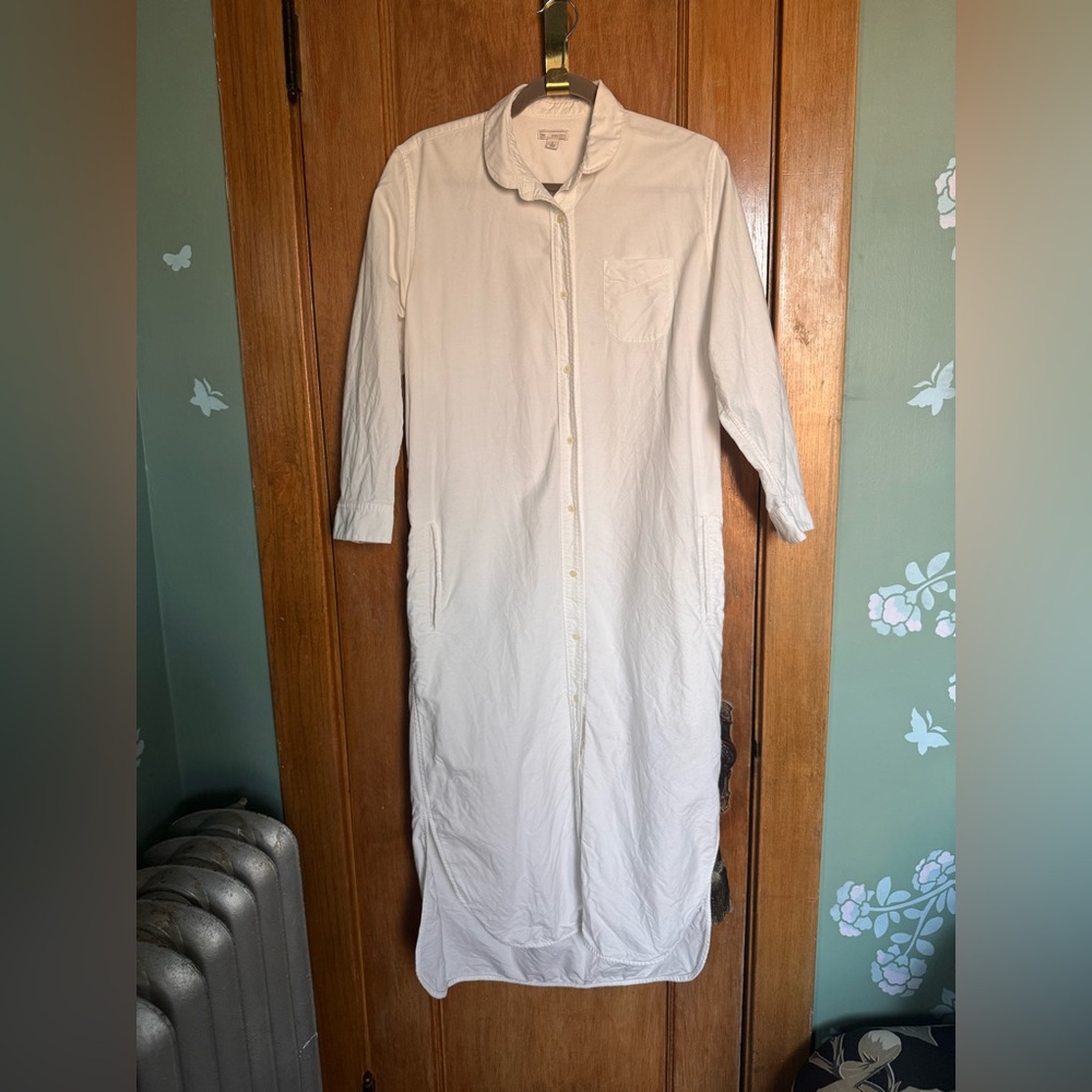 Gap white cotton poplin shirt dress - Picture 3 of 11